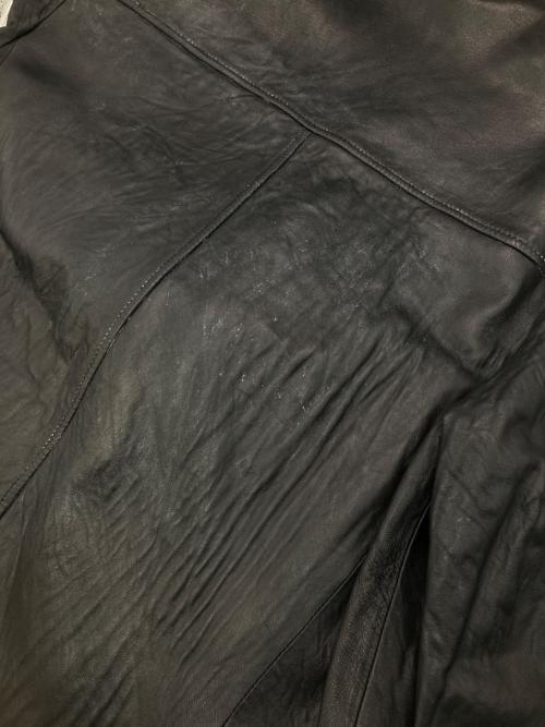 Eddie Bauer（エディーバウアー）Eddie Bauer (エディーバウアー) レザーカーコート ブラック サイズ:Lの古着・服飾アイテム