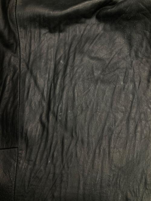 Eddie Bauer（エディーバウアー）Eddie Bauer (エディーバウアー) レザーカーコート ブラック サイズ:Lの古着・服飾アイテム