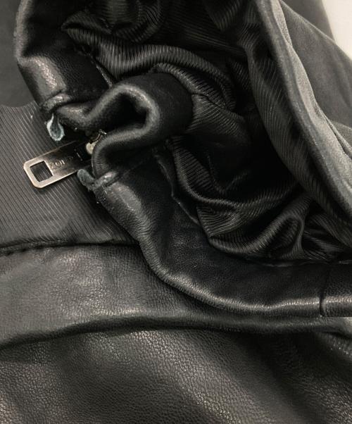 Eddie Bauer（エディーバウアー）Eddie Bauer (エディーバウアー) レザーカーコート ブラック サイズ:Lの古着・服飾アイテム