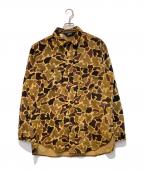 WOOLRICHウールリッチ）の古着「［古着］ダックハンターカモL/Sウールシャツ」｜ブラウン×ブラック