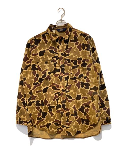 WOOLRICH（ウールリッチ）WOOLRICH (ウールリッチ) ［古着］ダックハンターカモL/Sウールシャツ ブラウン×ブラック サイズ:XLの古着・服飾アイテム