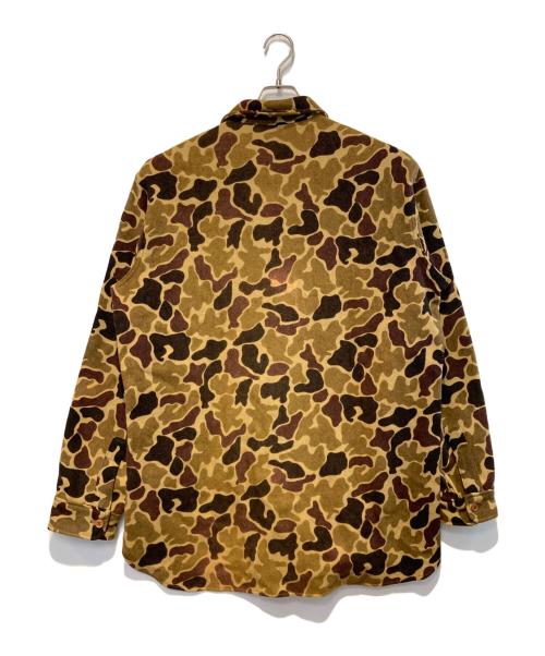 WOOLRICH（ウールリッチ）WOOLRICH (ウールリッチ) ［古着］ダックハンターカモL/Sウールシャツ ブラウン×ブラック サイズ:XLの古着・服飾アイテム