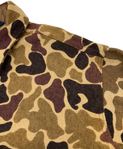WOOLRICH（ウールリッチ）WOOLRICH (ウールリッチ) ［古着］ダックハンターカモL/Sウールシャツ ブラウン×ブラック サイズ:XLの古着・服飾アイテム