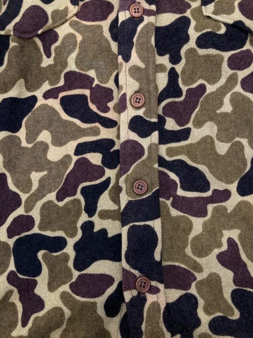 WOOLRICH（ウールリッチ）WOOLRICH (ウールリッチ) ［古着］ダックハンターカモL/Sウールシャツ ブラウン×ブラック サイズ:XLの古着・服飾アイテム