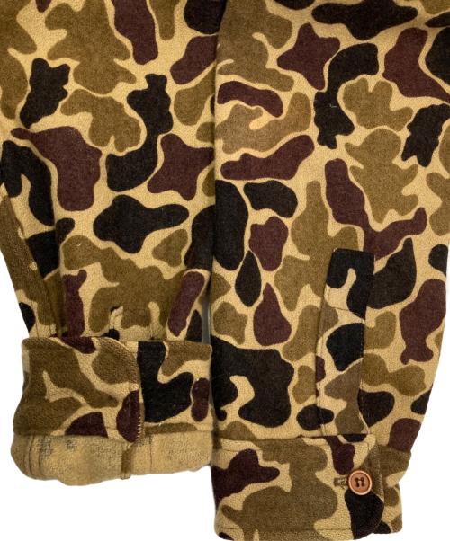 WOOLRICH（ウールリッチ）WOOLRICH (ウールリッチ) ［古着］ダックハンターカモL/Sウールシャツ ブラウン×ブラック サイズ:XLの古着・服飾アイテム
