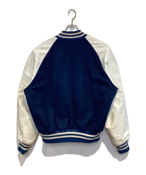 Holloway（ホロウェイ）Holloway (ホロウェイ) ［古着］スタジャン ネイビー×ホワイト サイズ:Lの古着・服飾アイテム
