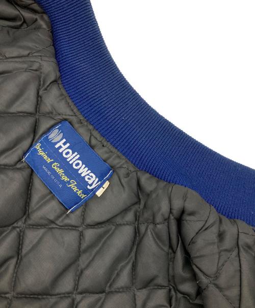 Holloway（ホロウェイ）Holloway (ホロウェイ) ［古着］スタジャン ネイビー×ホワイト サイズ:Lの古着・服飾アイテム