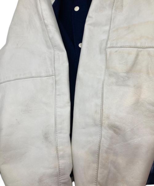 Holloway（ホロウェイ）Holloway (ホロウェイ) ［古着］スタジャン ネイビー×ホワイト サイズ:Lの古着・服飾アイテム