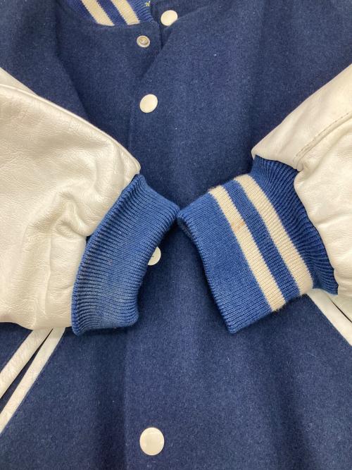 Holloway（ホロウェイ）Holloway (ホロウェイ) ［古着］スタジャン ネイビー×ホワイト サイズ:Lの古着・服飾アイテム