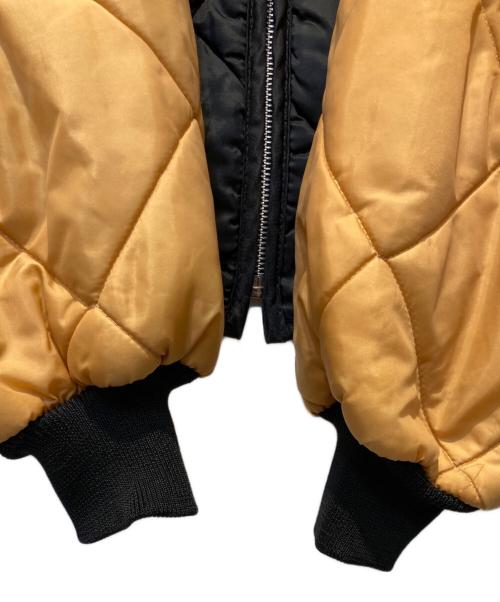 snap wear（スナップウェアー）snap wear (スナップウェアー) 「古着」キルティングジャケット ブラック×イエロー サイズ:表記無しの古着・服飾アイテム