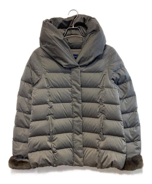 SHIPS（シップス）SHIPS (シップス) フードショートダウン グレー サイズ:36の古着・服飾アイテム