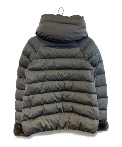 SHIPS（シップス）SHIPS (シップス) フードショートダウン グレー サイズ:36の古着・服飾アイテム