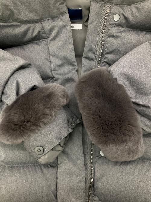 SHIPS（シップス）SHIPS (シップス) フードショートダウン グレー サイズ:36の古着・服飾アイテム