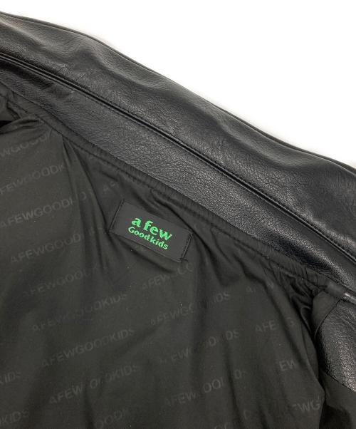 A FEW GOOD KIDS（アフューグッドキッズ）A FEW GOOD KIDS (アフューグッドキッズ) エコレザージャケット ブラック サイズ:Mの古着・服飾アイテム