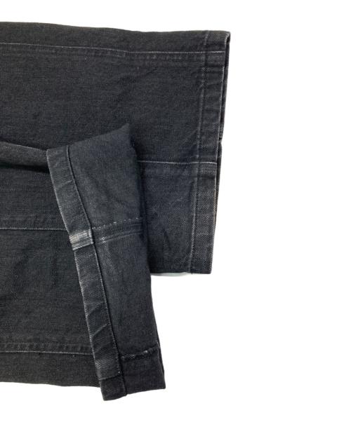 AMBUSH（アンブッシュ）AMBUSH (アンブッシュ) ファーステッチデザイン テーパード デニムパンツ ブラック サイズ:2の古着・服飾アイテム