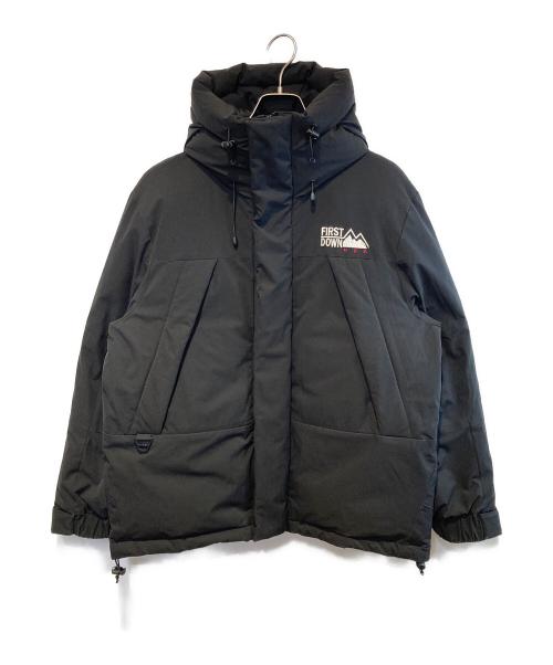 FIRST DOWN（ファーストダウン）FIRST DOWN (ファーストダウン) FREAK'S STORE (フリークスストア) パネルショートダウンジャケット ブラック サイズ:Mの古着・服飾アイテム