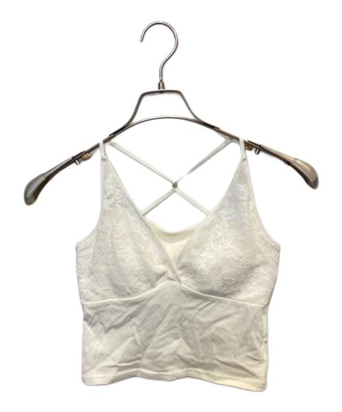 Snidel（スナイデル）Snidel (スナイデル) Chacott (チャコット) レース柄編みプルオーバー ホワイト サイズ:Fの古着・服飾アイテム