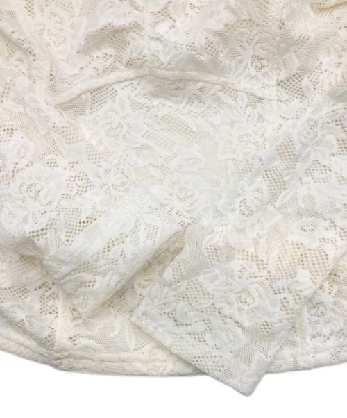 Snidel（スナイデル）Snidel (スナイデル) Chacott (チャコット) レース柄編みプルオーバー ホワイト サイズ:Fの古着・服飾アイテム