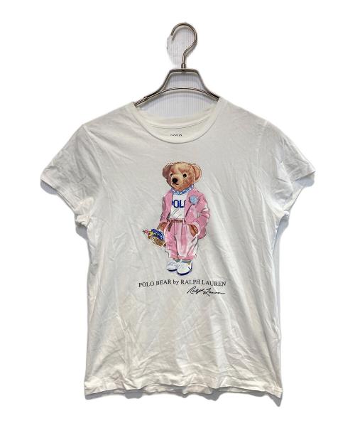 POLO RALPH LAUREN（ポロ・ラルフローレン）POLO RALPH LAUREN (ポロ・ラルフローレン) ポロベアプリントTシャツ ホワイト サイズ:Mの古着・服飾アイテム