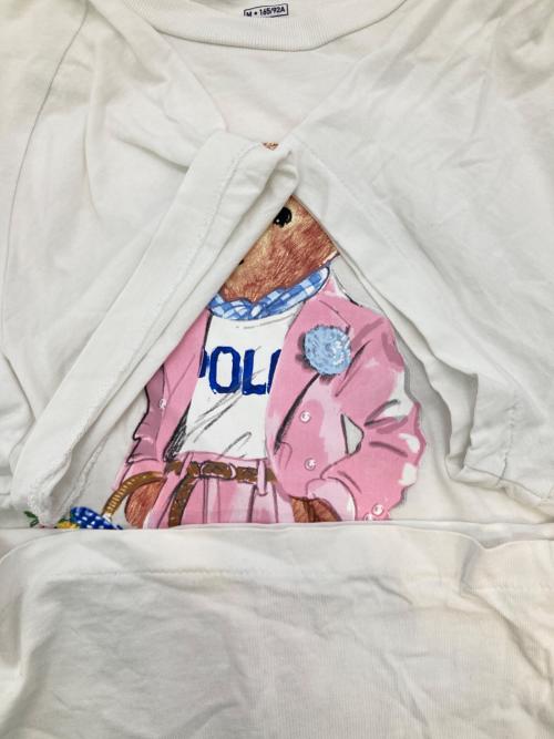 POLO RALPH LAUREN（ポロ・ラルフローレン）POLO RALPH LAUREN (ポロ・ラルフローレン) ポロベアプリントTシャツ ホワイト サイズ:Mの古着・服飾アイテム