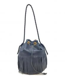 J&M DAVIDSON（ジェイ＆エム デヴィッドソン）の古着「フリンジショルダーバッグ」｜ネイビー