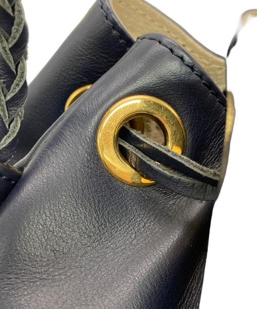 J&M DAVIDSON（ジェイ＆エム デヴィッドソン）J&M DAVIDSON (ジェイ＆エム デヴィッドソン) フリンジショルダーバッグ ネイビーの古着・服飾アイテム