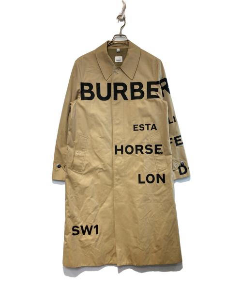 BURBERRY LONDON ENGLAND（バーバリー ロンドン イングランド）BURBERRY LONDON ENGLAND (バーバリー ロンドン イングランド) ホースフェリープリントカーコート ベージュ サイズ:46の古着・服飾アイテム