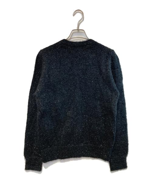 COMME des GARCONS COMME des GARCONS（コムデギャルソン コムデギャルソン）COMME des GARCONS COMME des GARCONS (コムデギャルソン コムデギャルソン) ナイロングリッターニットクルーネックカーディガン ブラック サイズ:Lの古着・服飾アイテム
