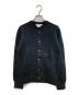 COMME des GARCONS COMME des GARCONS（コムデギャルソン コムデギャルソン）の古着「ナイロングリッターニットクルーネックカーディガン」｜ブラック