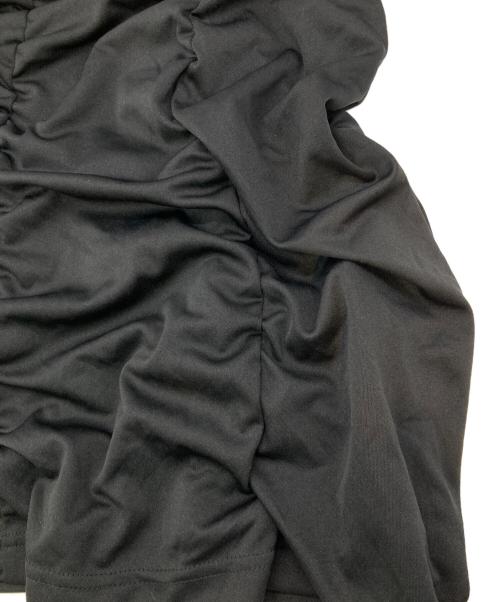 COMME des GARCONS COMME des GARCONS（コムデギャルソン コムデギャルソン）COMME des GARCONS COMME des GARCONS (コムデギャルソン コムデギャルソン) ギャザーL/Sカットソー ブラック サイズ:Mの古着・服飾アイテム