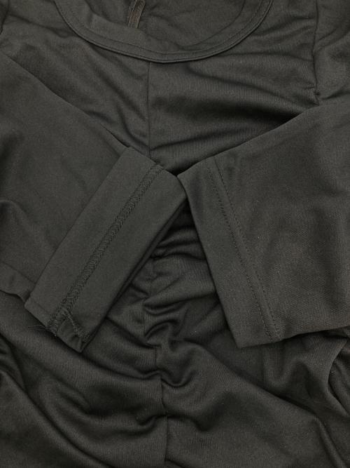 COMME des GARCONS COMME des GARCONS（コムデギャルソン コムデギャルソン）COMME des GARCONS COMME des GARCONS (コムデギャルソン コムデギャルソン) ギャザーL/Sカットソー ブラック サイズ:Mの古着・服飾アイテム