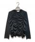 COMME des GARCONS COMME des GARCONS（コムデギャルソン コムデギャルソン）の古着「ギャザーL/Sカットソー」｜ブラック