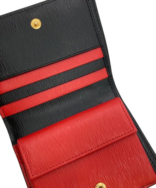PRADA（プラダ）PRADA (プラダ) コンパクトウォレット ブラックの古着・服飾アイテム
