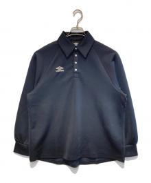 UMBRO×BELPER×M TO R（アンブロ×ベルパー×ムウトアール）の古着「GAME SHIRTS MOOD POLO」｜ブラック