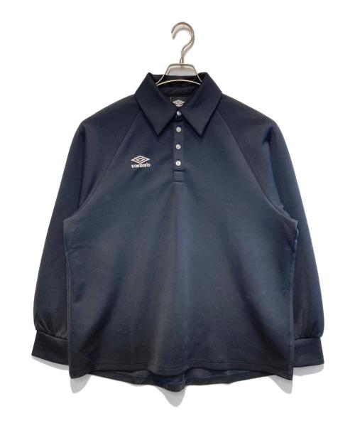 UMBRO（アンブロ）UMBRO (アンブロ) BELPER (ベルパー) M TO R (ムウトアール) GAME SHIRTS MOOD POLO ブラック サイズ:Lの古着・服飾アイテム