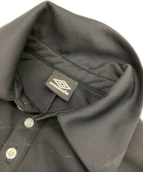 UMBRO（アンブロ）UMBRO (アンブロ) BELPER (ベルパー) M TO R (ムウトアール) GAME SHIRTS MOOD POLO ブラック サイズ:Lの古着・服飾アイテム