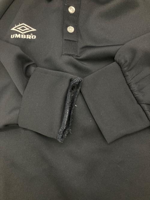 UMBRO（アンブロ）UMBRO (アンブロ) BELPER (ベルパー) M TO R (ムウトアール) GAME SHIRTS MOOD POLO ブラック サイズ:Lの古着・服飾アイテム