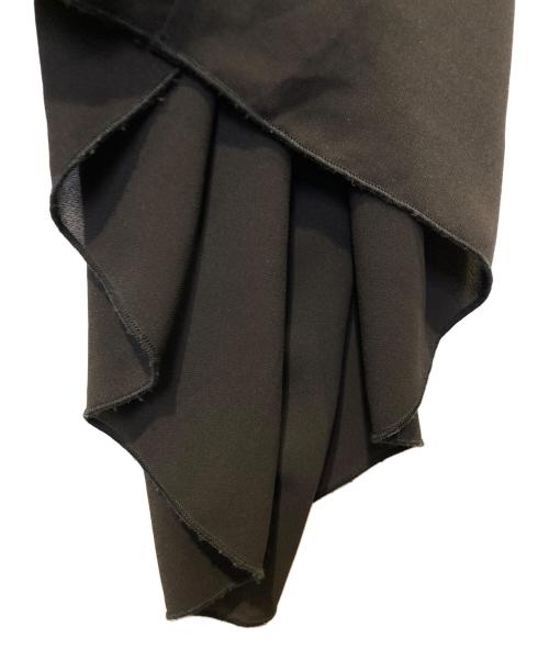 L'AUBE BLANC（ローブ ブラン）L'AUBE BLANC (ローブ ブラン) Pleats collar Chiffon Dress ブラック サイズ:Mの古着・服飾アイテム