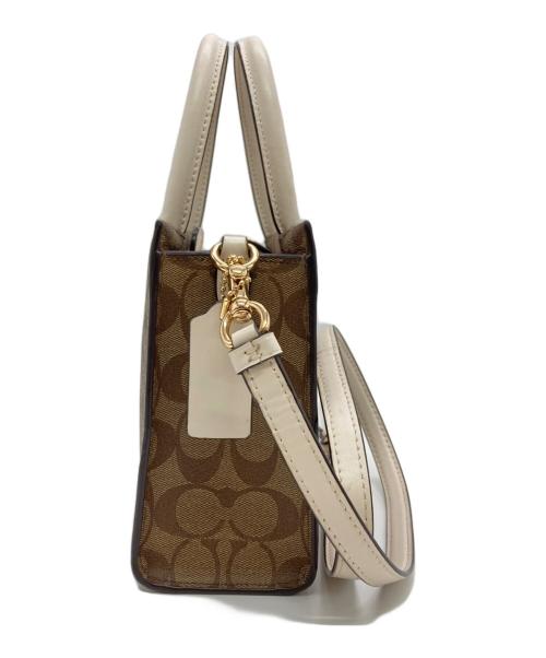 COACH（コーチ）COACH (コーチ) シグネチャー トップハンドル 2way ショルダーバッグ ブラウンの古着・服飾アイテム