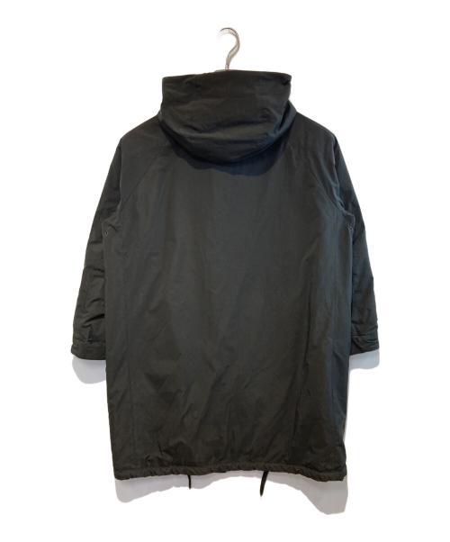 nano・universe（ナノ・ユニバース）nano・universe (ナノ・ユニバース) 西川ダウン (ニシカワダウン) 機能中綿ロングモッズコート ブラック サイズ:Sの古着・服飾アイテム