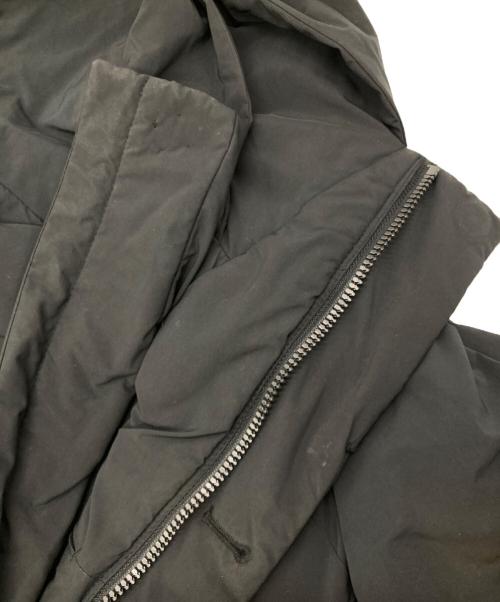 nano・universe（ナノ・ユニバース）nano・universe (ナノ・ユニバース) 西川ダウン (ニシカワダウン) 機能中綿ロングモッズコート ブラック サイズ:Sの古着・服飾アイテム