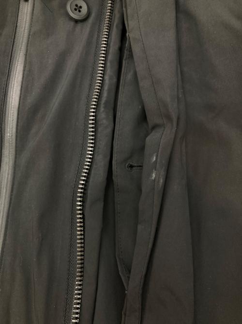 nano・universe（ナノ・ユニバース）nano・universe (ナノ・ユニバース) 西川ダウン (ニシカワダウン) 機能中綿ロングモッズコート ブラック サイズ:Sの古着・服飾アイテム