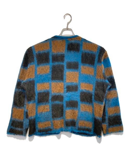 TENDERLOIN（テンダーロイン）TENDERLOIN (テンダーロイン) MOHAIR CARDIGAN G ブルー サイズ:Lの古着・服飾アイテム