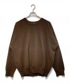 The Ennnoy Professionalザ エンノイ プロフェッショナル）の古着「Round Neck Pullover Sweater」｜ブラウン