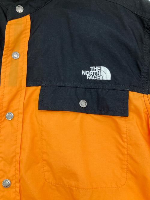 THE NORTH FACE（ザ ノース フェイス）THE NORTH FACE (ザ ノース フェイス) L/S Nuptse Shirt オレンジ×ブラック サイズ:Sの古着・服飾アイテム