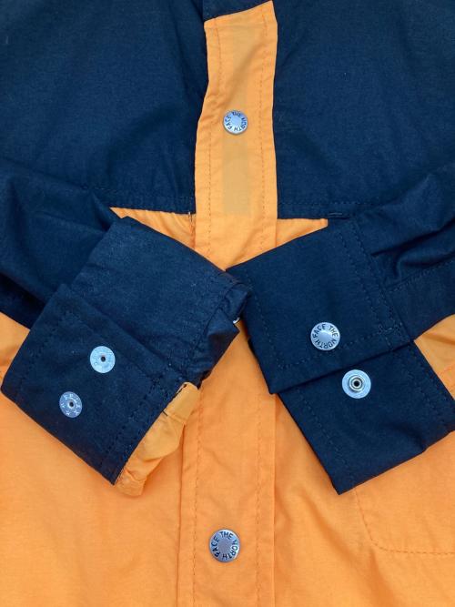 THE NORTH FACE（ザ ノース フェイス）THE NORTH FACE (ザ ノース フェイス) L/S Nuptse Shirt オレンジ×ブラック サイズ:Sの古着・服飾アイテム