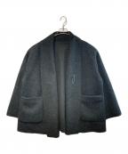 SIMPLICITEシンプリシテ）の古着「ブークレージャージ着流しコート」｜ブラック