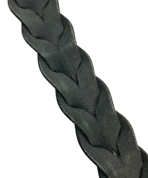 THE FLAT HEAD（ザ・フラットヘッド）THE FLAT HEAD (ザ・フラットヘッド) レザーベルト ブラックの古着・服飾アイテム