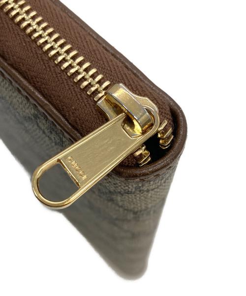 GUCCI（グッチ）GUCCI (グッチ) インターロッキングGラウンドウォレット ブラウンの古着・服飾アイテム