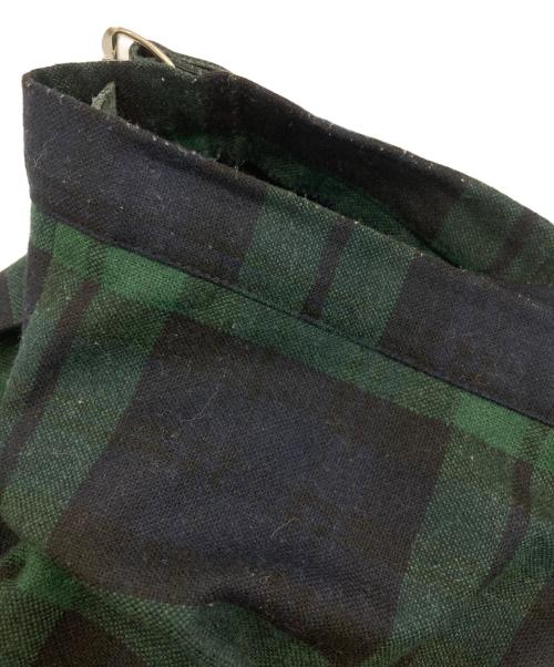 O'NEIL OF DUBLIN（オニールオブダブリン）O'NEIL OF DUBLIN (オニールオブダブリン) プリーツラップスカート ネイビー×グリーン サイズ:38の古着・服飾アイテム